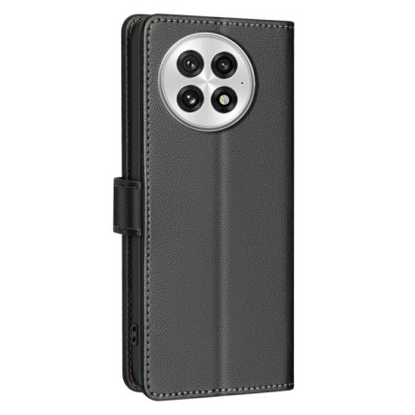 Чехол-книжка Litchi Texture RFID Anti-theft Leather для OnePlus 13 - черный
