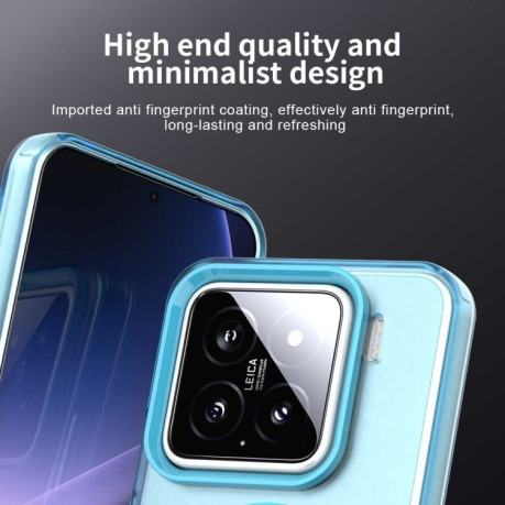 Протиударний чохол MagSafe Holder PC Hybrid для Xiaomi 15 - синій