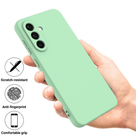 Силіконовий чохол Solid Color Liquid Silicone  для Samsung Galaxy A36 5G - зелений