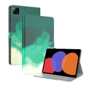 Чехол-книжка Voltage Watercolor для Xiaomi Pad 6 / Pad 6 Pro - Green