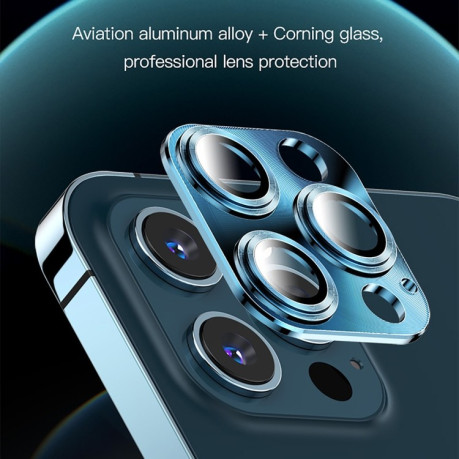 Защитное стекло на камеру TOTUDESIGN AB-065 для iPhone 12 Pro Max - черное