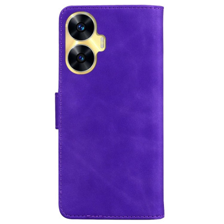 Чохол-книжка Skin Feel Pure Color для Realme C55 - фіолетовий