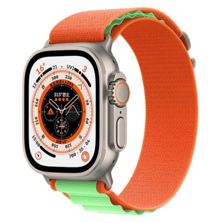 Ремешок Nylon Loop для Apple Watch Ultra 49mm - светло-зеленый