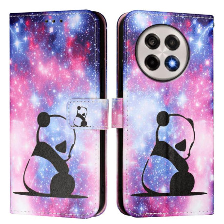 Чохол-книжка Colored Drawing Pattern Plain Weave Leather для OnePlus 13R / Ace 5 / 5 Pro - Panda
