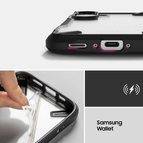 Оригинальный чехол Ringke Fusion X Design durable для Samsung Galaxy A36 / A56 5G - Black