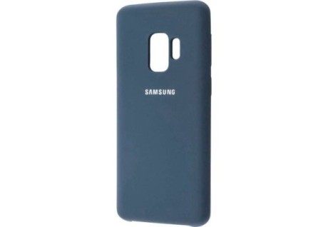 Чехол Silicone Case Blue на Samsung Galaxy S9