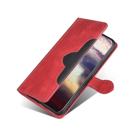 Чохол-книжка Stitching Skin Feel для OnePlus Nord 2T - червоний