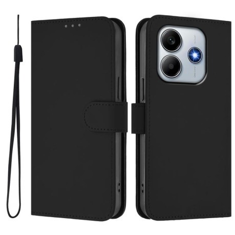 Чохол-книжка Skin Feel Solid Color Leather Xiaomi Poco M7 Pro 5G - чорний