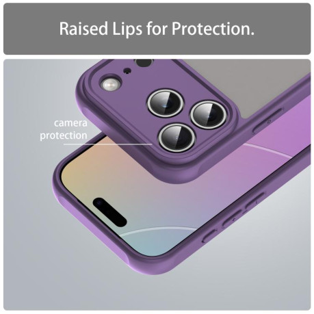 Чехол Fan Dun Series TPU Hybrid PC на iPhone 17 Pro - фиолетовый