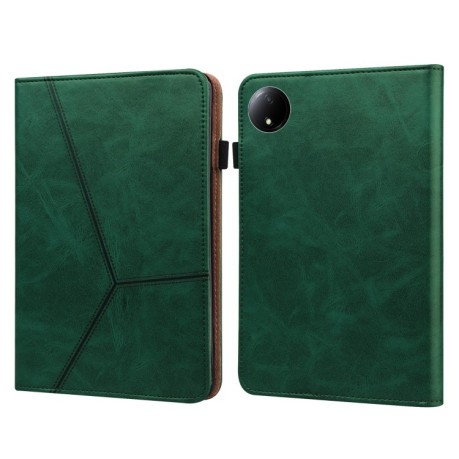 Чохол Solid Color Stripe Embossed Leather для Xiaomi Redmi Pad SE 8.7 - зелений