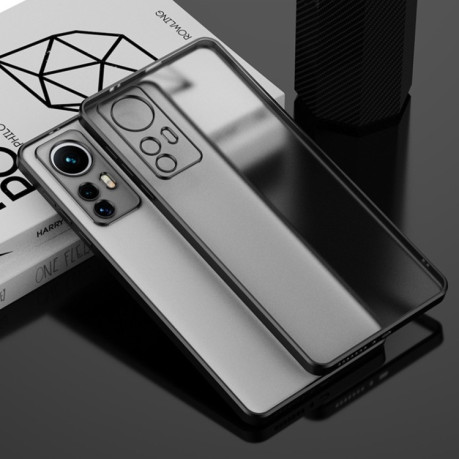 Ультратонкий чехол Electroplating Soft на Xiaomi Mi 12 - черный