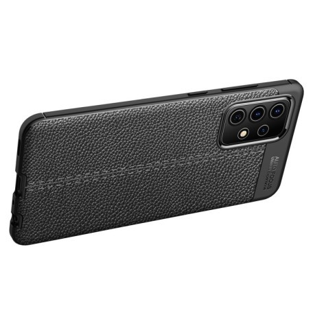 Протиударний чохол Litchi Texture Samsung Galaxy A52/A52s - чорний