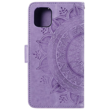 Чехол-книжка Totem Flower для  iPhone 14 Plus - фиолетовый