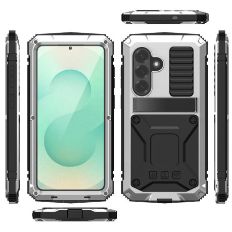 Протиударний чохол R-JUST Life Waterproof на Samsung Galaxy S26+ 5G — сріблястий