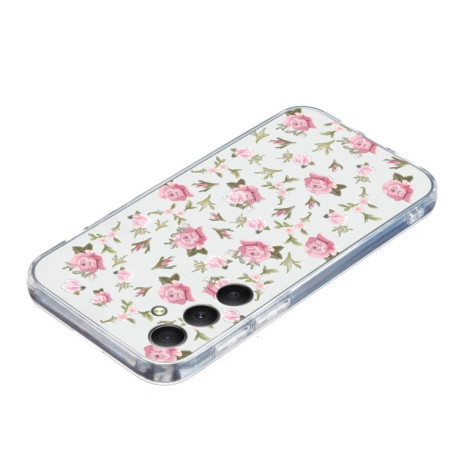 Чехол Colored Drawing Pattern Transparent TPU для Samsung Galaxy S24 FE 5G