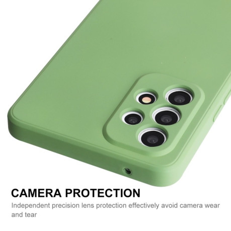 Протиударний чохол ENKAY Liquid Silicone для Samsung Galaxy A53 5G - зелений