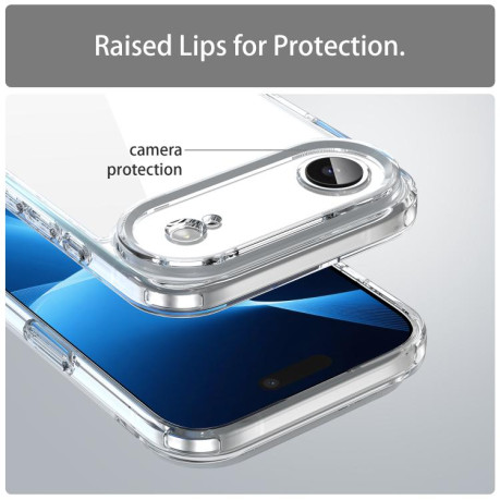 Чехол PC Hybrid TPU Airbag Shockproof для iPhone Air - прозрачный