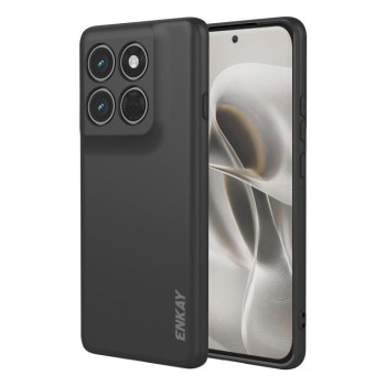 Силиконовый чехол ENKAY Liquid Silicone на Motorola Edge 70 Pro 5G — чёрный