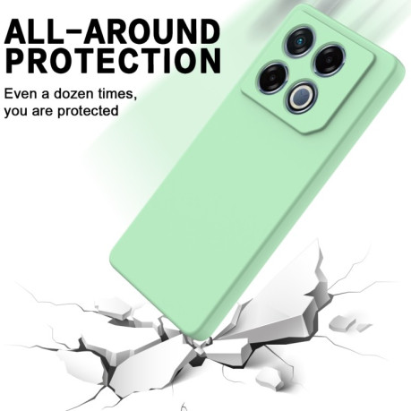 Силиконовый чехол Solid Color Liquid Silicone на Infinix GT 20 Pro - зеленый