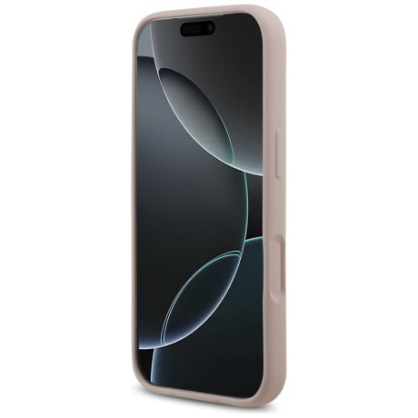 Оригінальний силіконовий чохол Karl Lagerfeld Silicone Karl&amp;Choupette Ring із MagSafe на iPhone 17 Pro - Pink