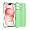 Противоударный чехол Water Ripple Fine Hole для iPhone 16 Plus - зеленый