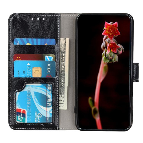Чохол-книжка Magnetic Retro Crazy Horse Texture на Xiaomi Redmi Note 14 4G 164.84mm - чорний