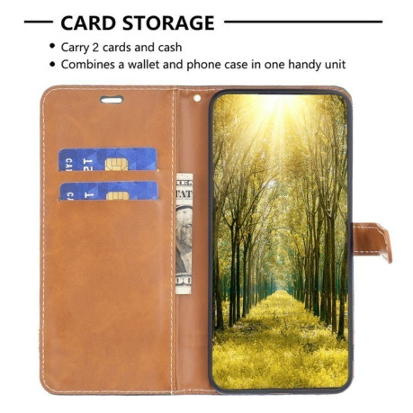 Чехол-книжка Color Matching Denim Texture на Samsung Galaxy S25+ 5G - зеленый