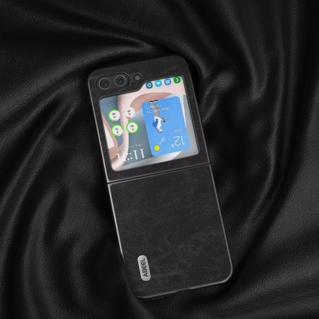 Протиударний чохол ABEEL Dream Litchi Texture для Samsung Galaxy Flip 5 - чорний