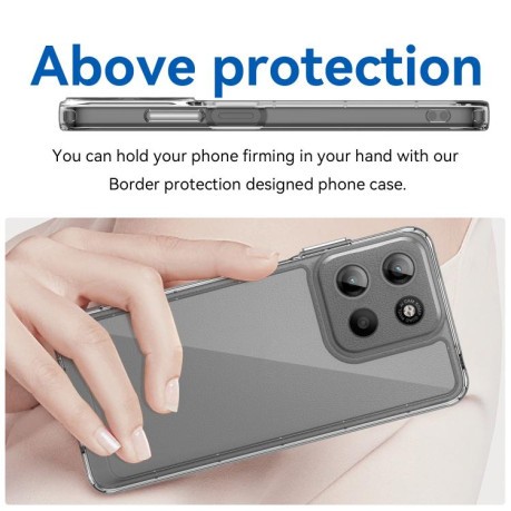 Протиударний чохол Colorful Acrylic Series для Motorola Moto G15 - прозорий