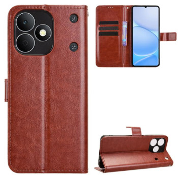 Чехол-книжка Retro Crazy Horse Texture на Realme Note 80 4G — коричневый