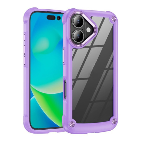Противоударный чехол Lens Protection на iPhone 16 Plus - фиолетовый