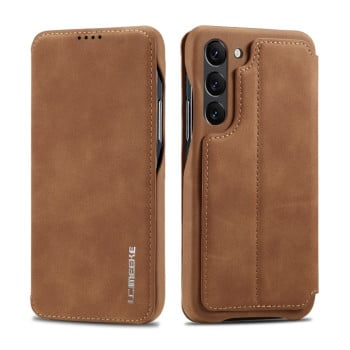 Чохол-книжка LC.IMEEKE Hon Ancient Series для Samsung Galaxy S23 5G - коричневий