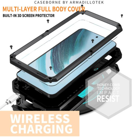 Протиударний чохол R-JUST Sliding для Samsung Galaxy S25+ 5G - чорний