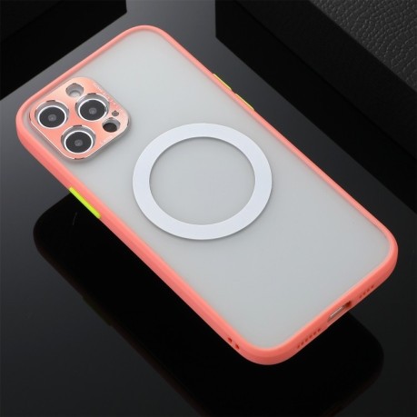 Протиударний чохол Skin Feel Magsafe Series на iPhone 12 Pro - рожевий