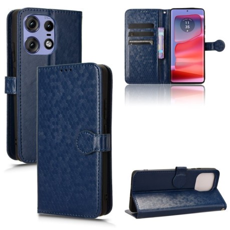 Чехол-книжка Honeycomb Dot для Motorola Edge 50 Pro - синий