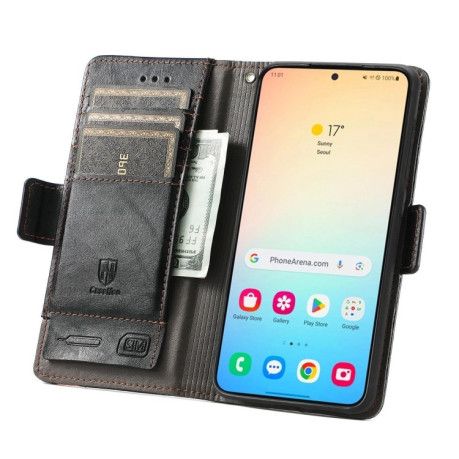 Чохол-книжка Dual-side Magnetic Buckle для Samsung Galaxy S25+ 5G - чорний