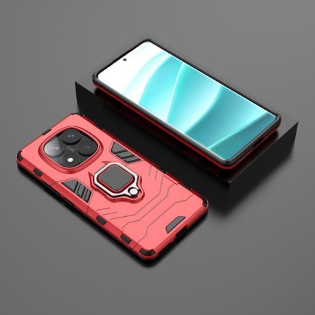 Протиударний чохол HMC 360 Degree Rotating Holder на Redmi Note 14 Pro 4G - червоний