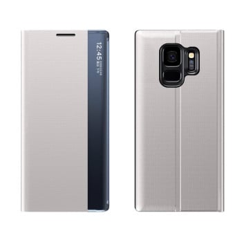 Чохол-книжка Clear View Standing Cover Samsung Galaxy S9 - сріблястий