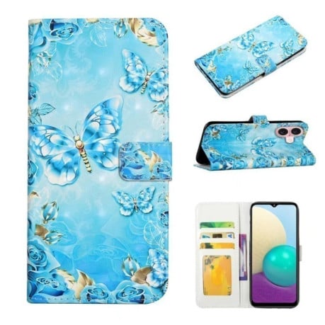 Чохол-книжка Oil Embossed Pattern для iPhone 16 Plus - Butterflies