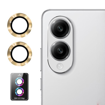 Захисне скло на камеру ENKAY Aluminium Samsung Galaxy S25 Edge - золоте