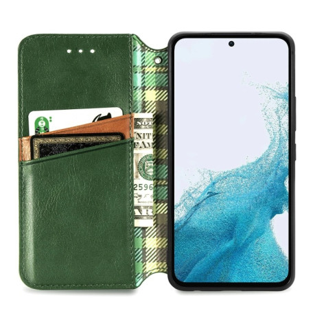 Чохол-книжка Cubic Grid  для Samsung Galaxy A36 5G - зелений