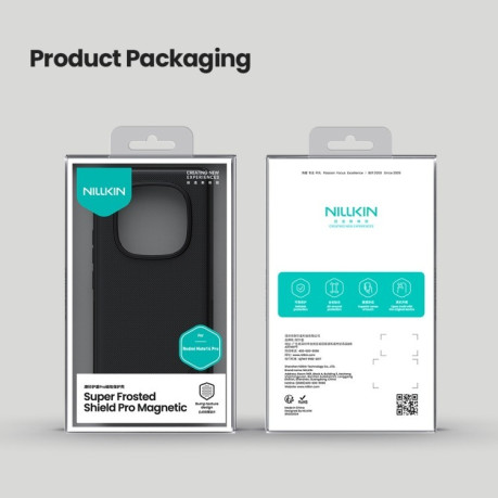 Протиударний чохол NILLKIN Frosted Shield Pro Magnetic Magsafe для Xiaomi Redmi Note 14 Pro 5G/Poco X7 - чорний
