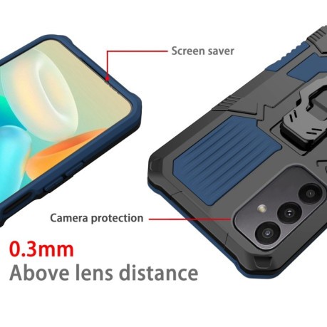 Противоударный чехол Armor Warrior для Samsung Galaxy A24 4G - синий
