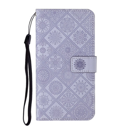 Чохол-книжка Ethnic Style для Infinix Hot 50 4G - фіолетовий