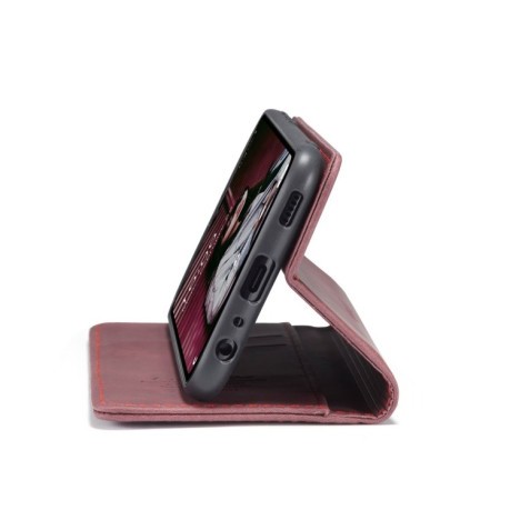 Чехол-книжка CaseMe-013 Multifunctional на Samsung Galaxy A32 5G- винно-красный