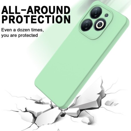 Силиконовый чехол Solid Color Liquid Silicone на Infinix Smart 8 HD / Smart 8 Pro - зеленый