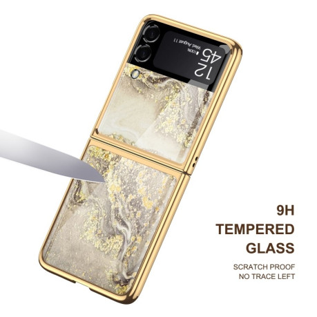 Противоударный чехол GKK Marble Pattern для Samsung Galaxy Z Flip3 5G - 01
