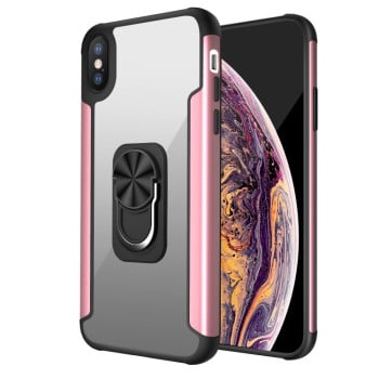 Противоударный чехол R-JUST with Ring Holder на iPhone XS Max - розовый