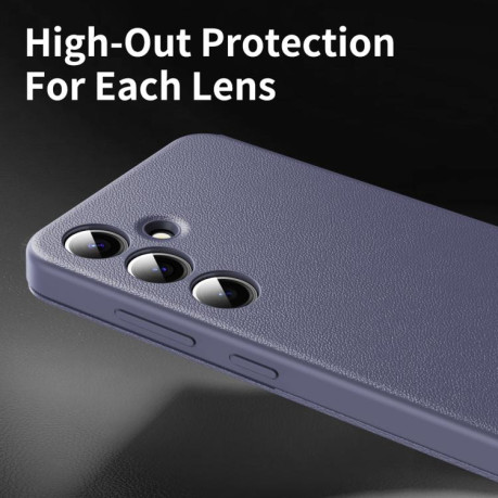 Чехол-книжка Smart View Window Leather на Samsung Galaxy S25 FE 5G - фиолетовый