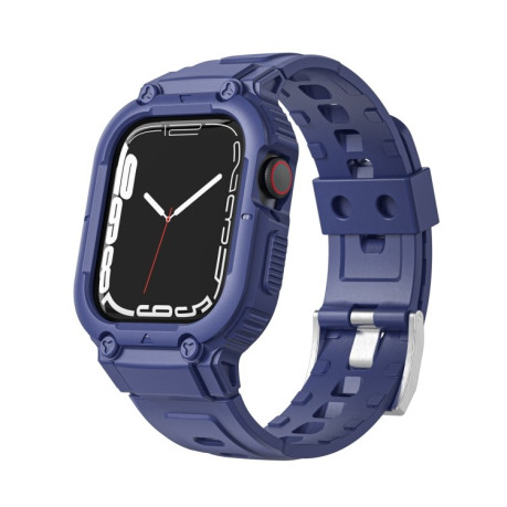 Силіконовий ремінець Armor для Apple Watch Series 8/7 45mm / 44mm / 42mm / 42mm - синій